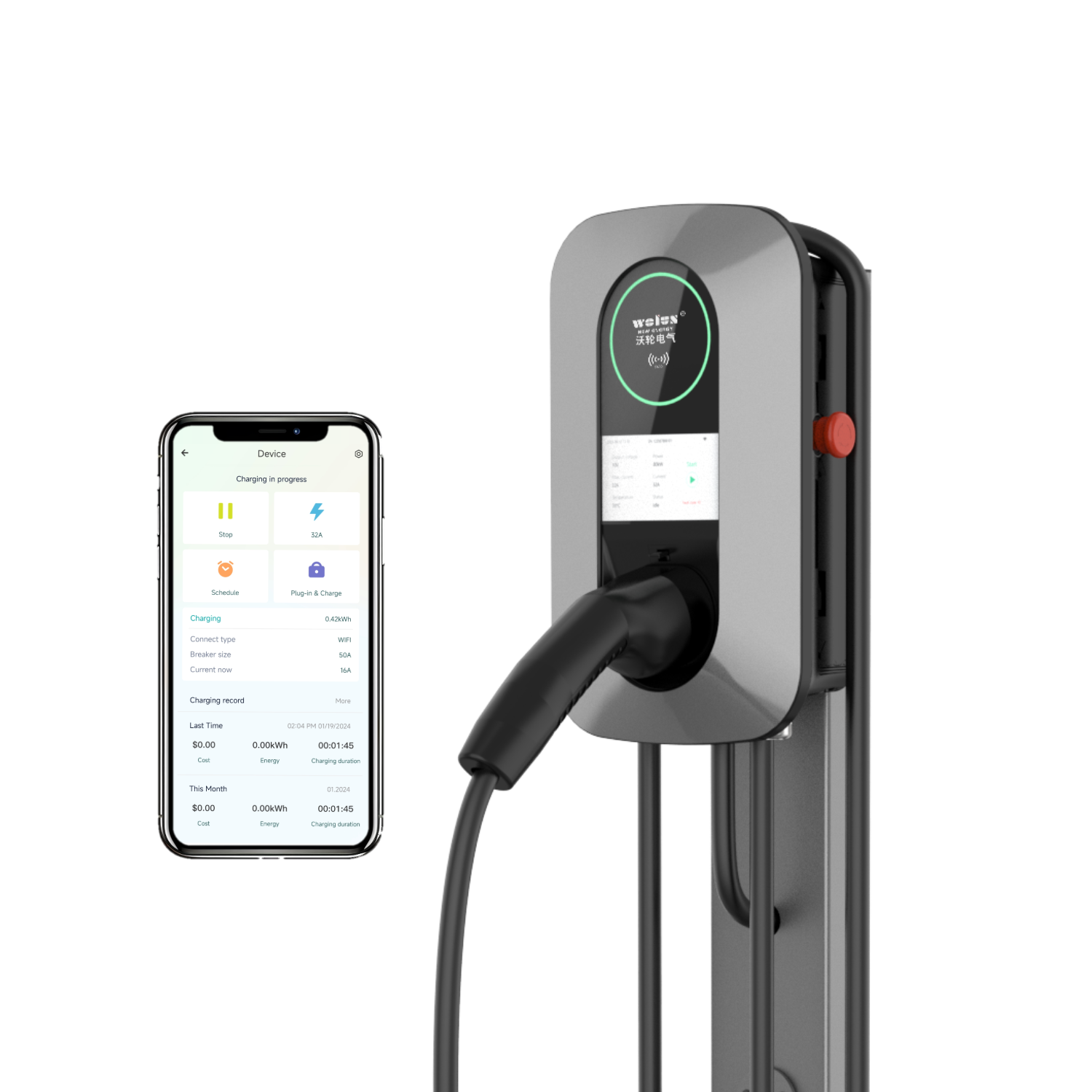 Home Ev Charger - 22kW AC Oplaadpaal voor thuisgebruik EV