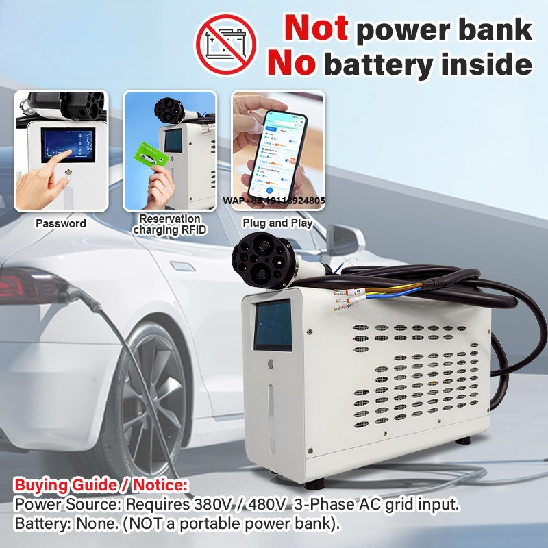 Fast Ev Charger - Fabrikant Groothandel 480V 3-fasen ingang CCS2
