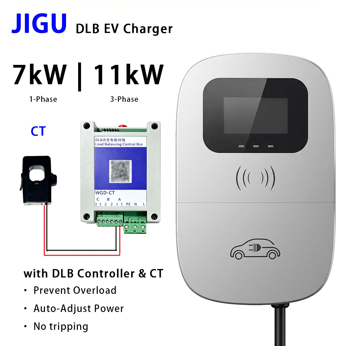 JIGU Dynamische Lastverdeling  - Wallbox Ev recensie en prijs